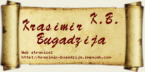 Krasimir Bugadžija vizit kartica